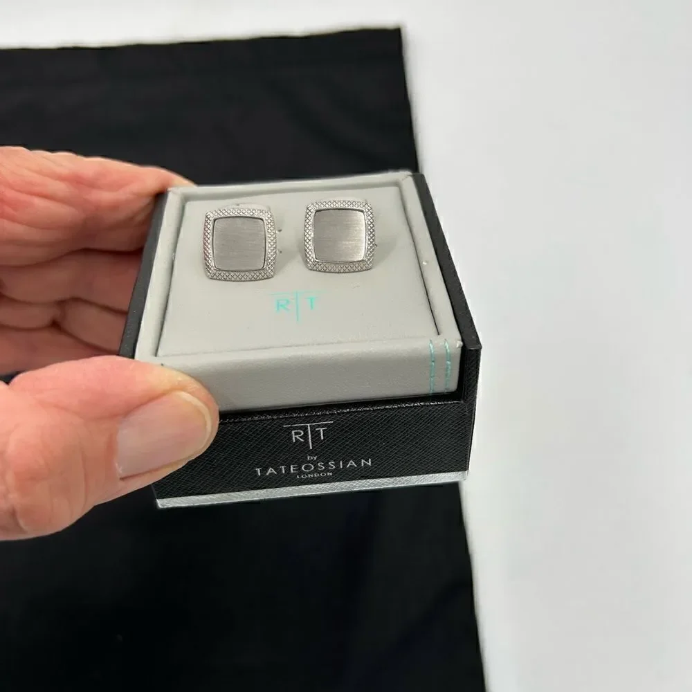 Men’s  Tateossian titanium cufflinks